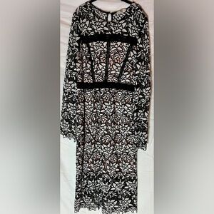 True Decadence Lace Midi Dress